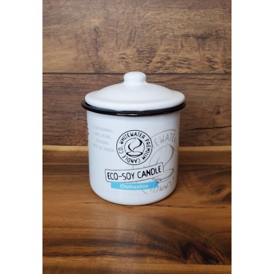 ECO-SOY Candle - CLOTHESLINE 9oz-  White Water Candle